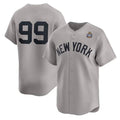 New York Yankees #99 Aaron Judge Gray CONTON 2024 World Series Limited Stitched Jersey