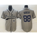 Chicago White Sox #88 Luis Robert Grey CONTON Cool Base Stitched Jersey