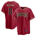 Arizona Diamondbacks #8 James McCann Player Red CONTON Home Game Stitched Jerseys