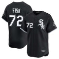 Chicago White Sox #72 Carlton Fisk Player Black CONTON Limited Home Stitched Jerseys