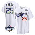 Los Angeles Dodgers #25 Tommy Edman Player Gold White CONTON World Series 2026 Collection Stadium Limited Stitched Jerseys