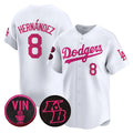 Los Angeles Dodgers #8 Enrique Hernandez White CONTON 2026 Mother¡¯s Day Vapor Premier Limited Stitched Jersey