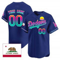 Custom Los Angeles Dodgers 2024 Los Angeles City Style Vapor Premier Limited Jersey ¨C Royal CONTON