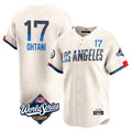 Los Angeles Dodgers #17 Shohei Ohtani Player Cream CONTON World Series City Connect Limited Home Stitched Jerseys