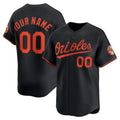 Custom Baltimore Orioles Black CONTON Alternate Limited Jersey