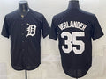 Detroit Tigers #35 Justin Verlander Black CONTON Limited Stitched Jersey