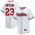 Cleveland Guardians #23 Bo Naylor Player White CONTON Game Home Stitched Jerseys