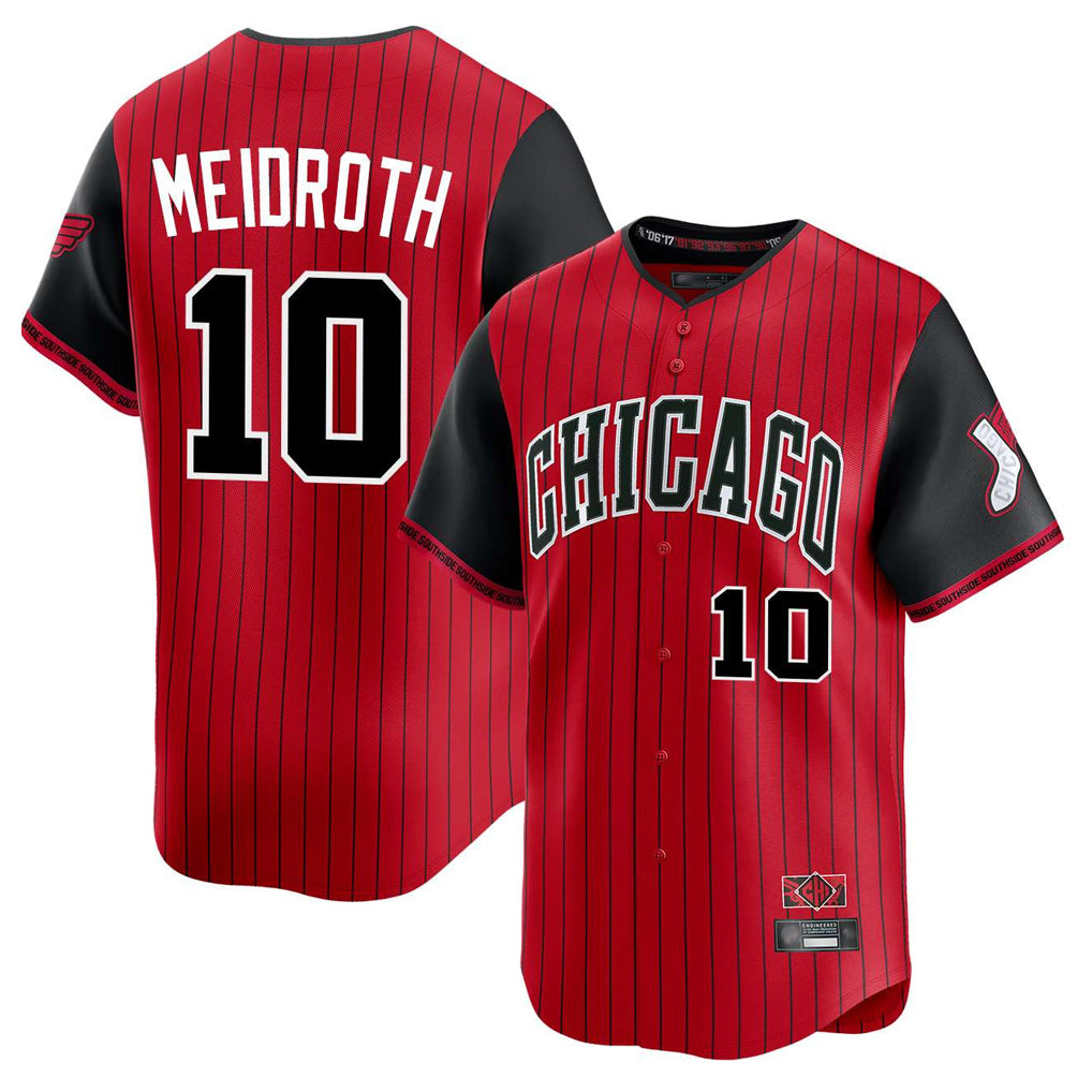Chicago White Sox #10 Chase Meidroth Player Red CONTON City Connect Limited Home Stitched Jerseys