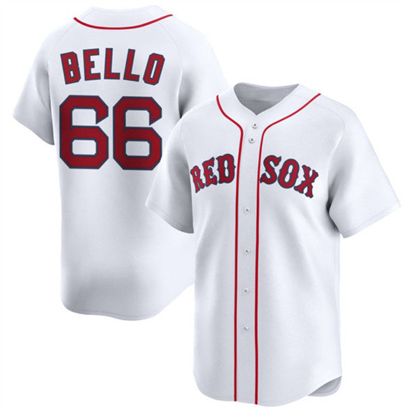Boston Red Sox #66 Brayan Bello White CONTON 2024 Home Limited Stitched Jersey