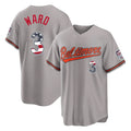 Baltimore Orioles #3 Taylor Ward Player Gray CONTON USA 250 Fourth of July Home Game Stitched Jerseys