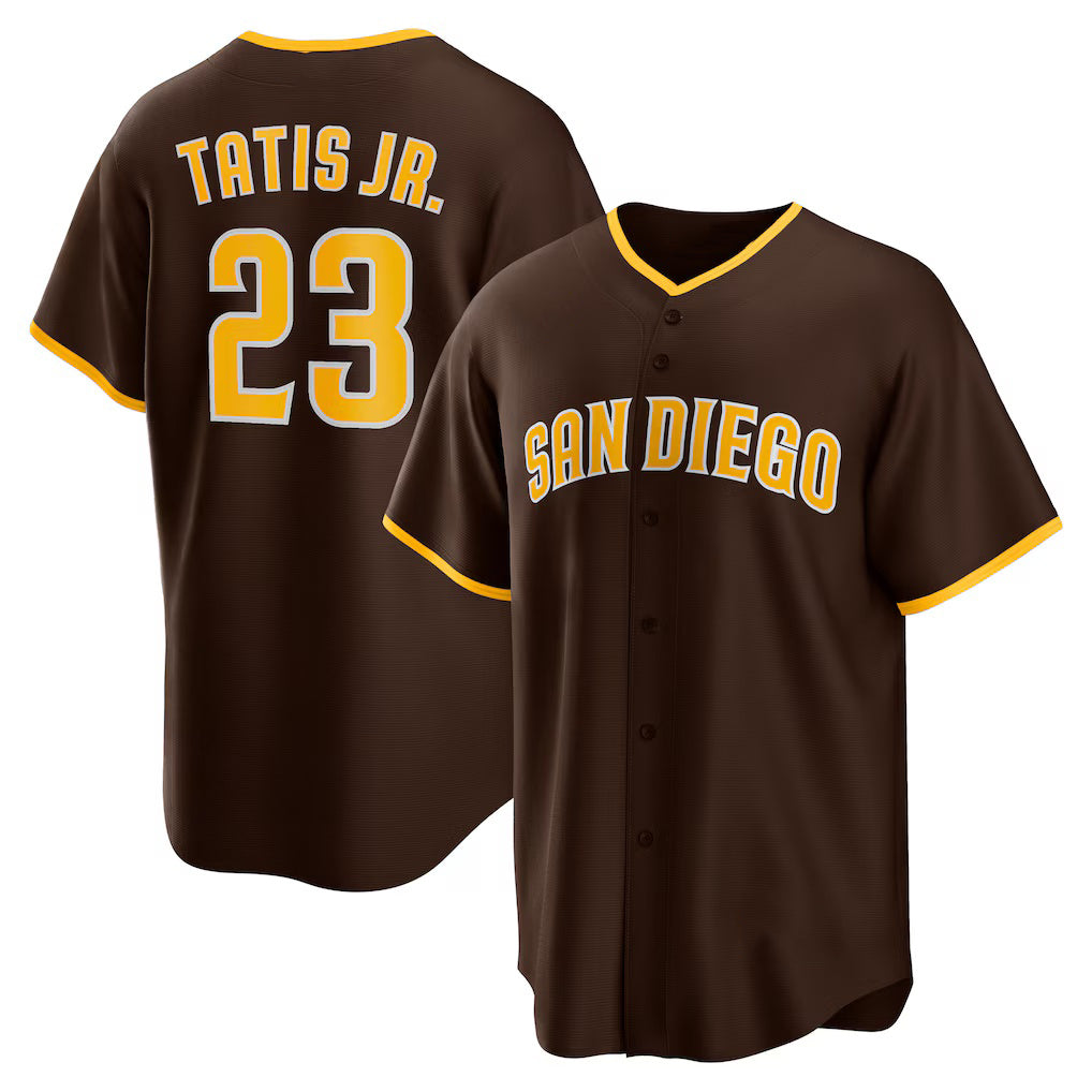 San Diego Padres #23 Fernando Tatis Jr. Brown CONTON Alternate Replica Player Jersey