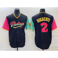 San Diego Padres #2 Xander Bogaerts 2022 Black CONTON City Connect Cool Base Stitched Jersey