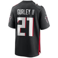 A.Falcons #21 Todd Gurley II Black CONTON Game Player Jersey