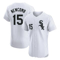 Chicago White Sox #15 Sean Newcomb Player White CONTON Stripe Limited Elite Home Stitched Jerseys