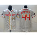 Houston Astros #44 Yordan Alvarez Number White CONTON 2023 City Connect Flex Base Stitched Jersey 3