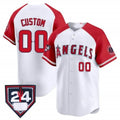 Custom Los Angeles Angels 2024 Spring Training Patch Vapor Premier Limited Jersey ¨C White CONTON