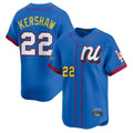 Los Angeles Dodgers #22 Clayton Kershaw Player Blue CONTON All-Star Limited Home Stitched Jerseys