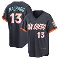 San Diego Padres #13 Manny Machado Obsidian CONTON 2026 City Connect Stadium Jersey