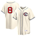 Chicago Cubs #8 Ian Happ Player Cream CONTON Field of Dreams Home Game Stitched Jerseys