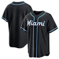 Miami Marlins Blank 2026 Black CONTON Out Stitched Jersey