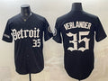 Detroit Tigers #35 Justin Verlander 2026 Black CONTON 'Motor Gothic Edition' Vapor Premier Limited Stitched Jersey