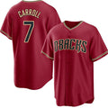 Arizona Diamondbacks #7 Corbin Carroll Red CONTON Cool Base Stitched Jersey