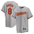 Baltimore Orioles #8 Cal Ripken Player Gray CONTON Home Game Stitched Jerseys
