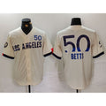 Brooklyn Dodgers #50 Mookie Betts Cream CONTON 2024 City Connect Limited Stitched Jersey