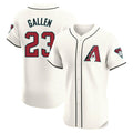 Arizona Diamondbacks #23 Zac Gallen Player Cream CONTON Limited Elite Home Game Stitched Jerseys
