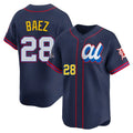 Detroit Tigers #28 Javier Baez Player Navy CONTON Limited American League All-Star Edition Stitched Jerseys