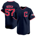Cleveland Guardians #57 Shane Bieber Navy CONTON 2025 Alternate Limited Stitched Jersey
