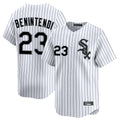 Chicago White Sox #23 Andrew Benintendi Player White CONTON Stripe Limited Home Stitched Jerseys