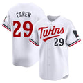 Minnesota Twins #29 Rod Carew Player White CONTONHome Limited Stitched Jerseys