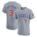 Chicago Cubs #3 Alex Bregman Player Gray CONTON Road Limited Elite Home Stitched Jerseys