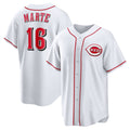 Cincinnati Reds #16 Noelvi Marte White CONTON Home Replica Jersey