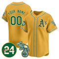 Custom Oakland Athletics Gold CONTON Jersey - Personalized