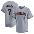 Cleveland Guardians #7 George Valera Player Gray CONTON Road Limited Home Stitched Jerseys