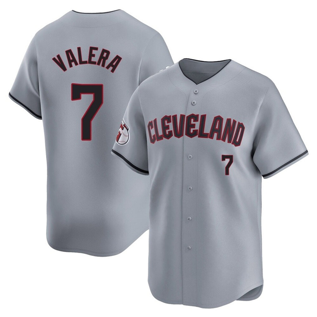 Cleveland Guardians #7 George Valera Player Gray CONTON Road Limited Home Stitched Jerseys