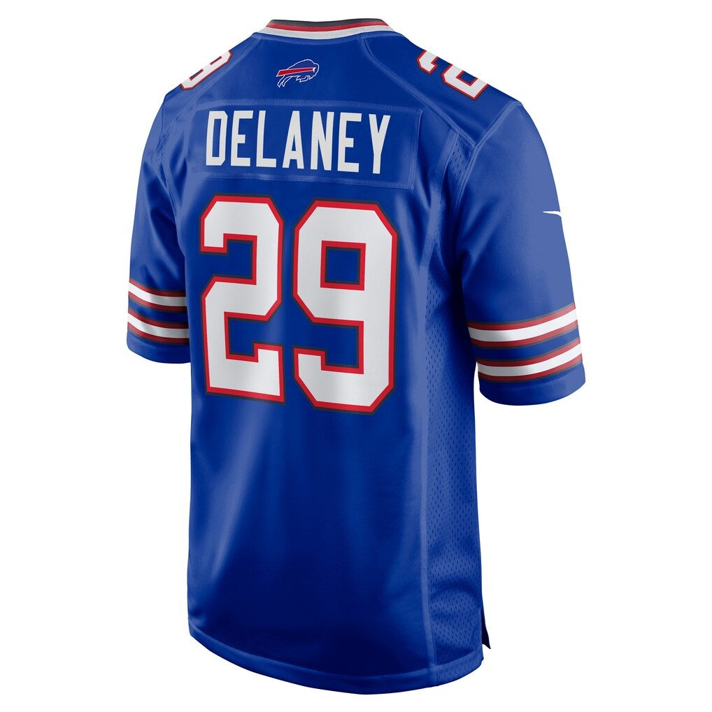 B.Bills #29 Dee Delaney Royal CONTON Game Jersey