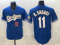 Los Angeles Dodgers #11 Roki Sasaki Royal CONTON 2026 Alternate Gold Collection Stadium Stitched Jersey