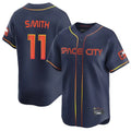 Houston Astros #11 Cam Smith Player Navy CONTON City Connect Home Limited Stitched Jerseys