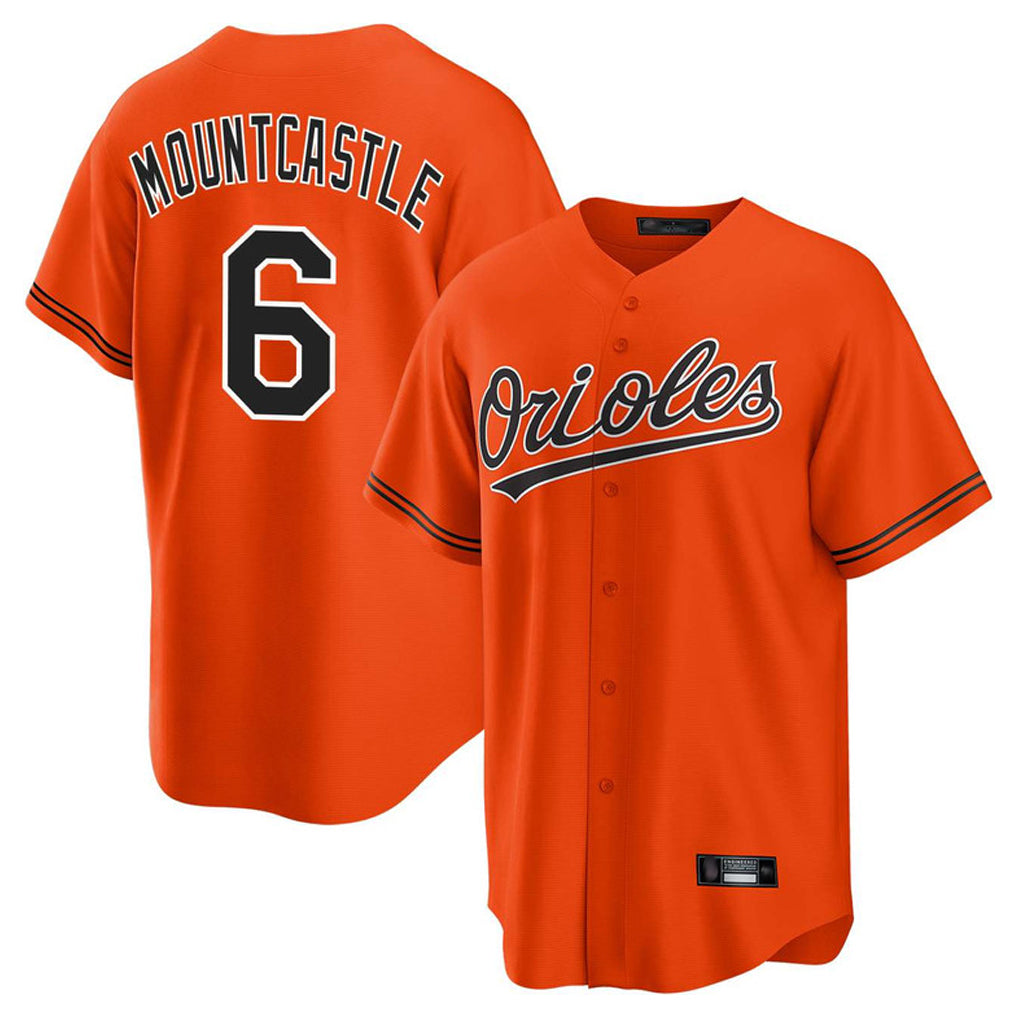 Baltimore Orioles #6 Ryan Mountcastle Player Orange CONTON Home Game Stitched Jerseys