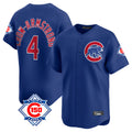Chicago Cubs #4 Pete Crow-Armstrong Player Royal CONTON 150th Anniversary Limited Home Stitched Jerseys