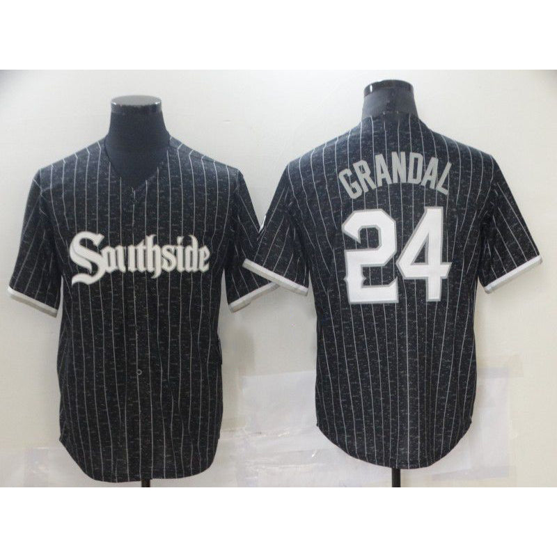 Chicago White Sox #24 Grandal City Edition Black CONTON Game 2021 Jerseys