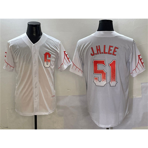 San Francisco Giants #51 Jung Hoo Lee White CONTON City Connect Cool Base Stitched Jersey