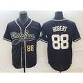 Chicago White Sox #88 Luis Robert Number Black CONTON Cool Base Stitched Jersey