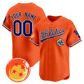 Custom Oakland Athletics x Dragon Ball Orange CONTON Vapor Premier Limited Jersey - All Stitched