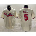 Philadelphia Phillies #5 Bryson Stott Cream CONTON Cool Base Jersey