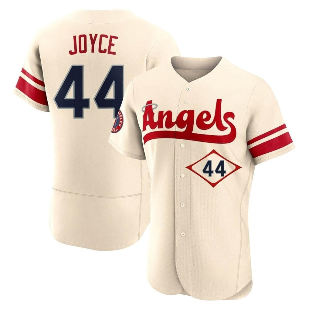 Los Angeles Angels #44 Ben Joyce Player Cream CONTON City Connect Limited ELite Home Stitched Jerseys