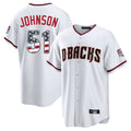 Arizona Diamondbacks #51 Randy Johnson Player White CONTON USA 250 Fourth of July Home Game Stitched Jerseys